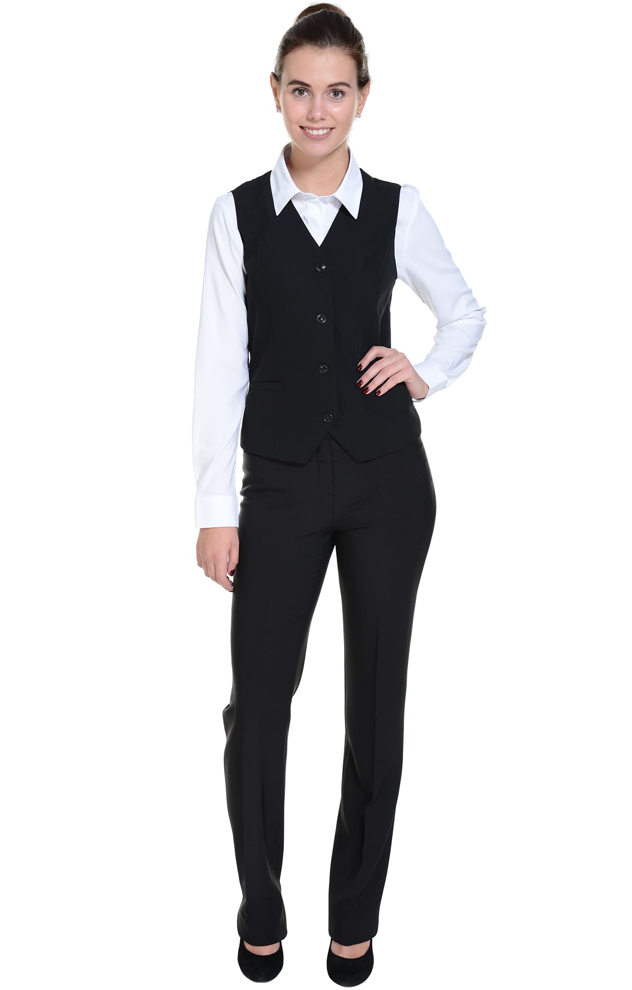 62877 Жилет  женский BLACK El-Risto  Одежда для официантов  размер 54  - Вид №13