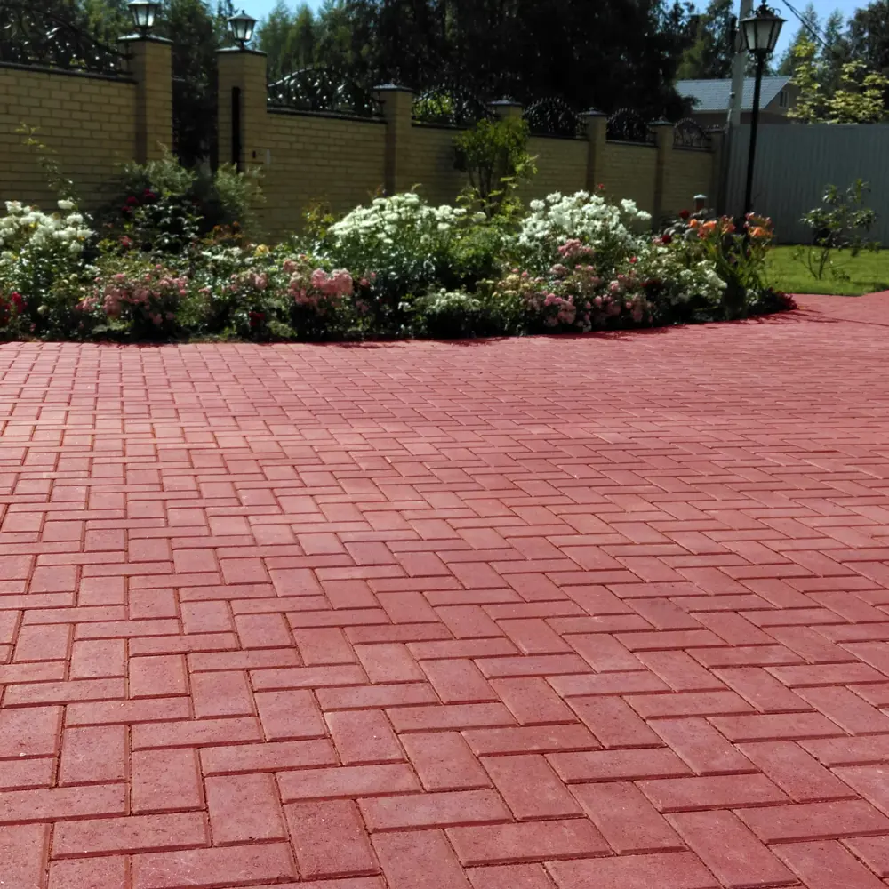 Тротуарная плитка Кирпичик 200x100x60 мм красный 82627387 STLM-2058105 Santreyd  - Вид №3