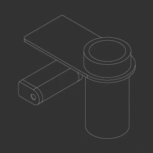 Полка с Delrin® держатель зубной щетки, установки на левой  LTZ108 CEADESIGN