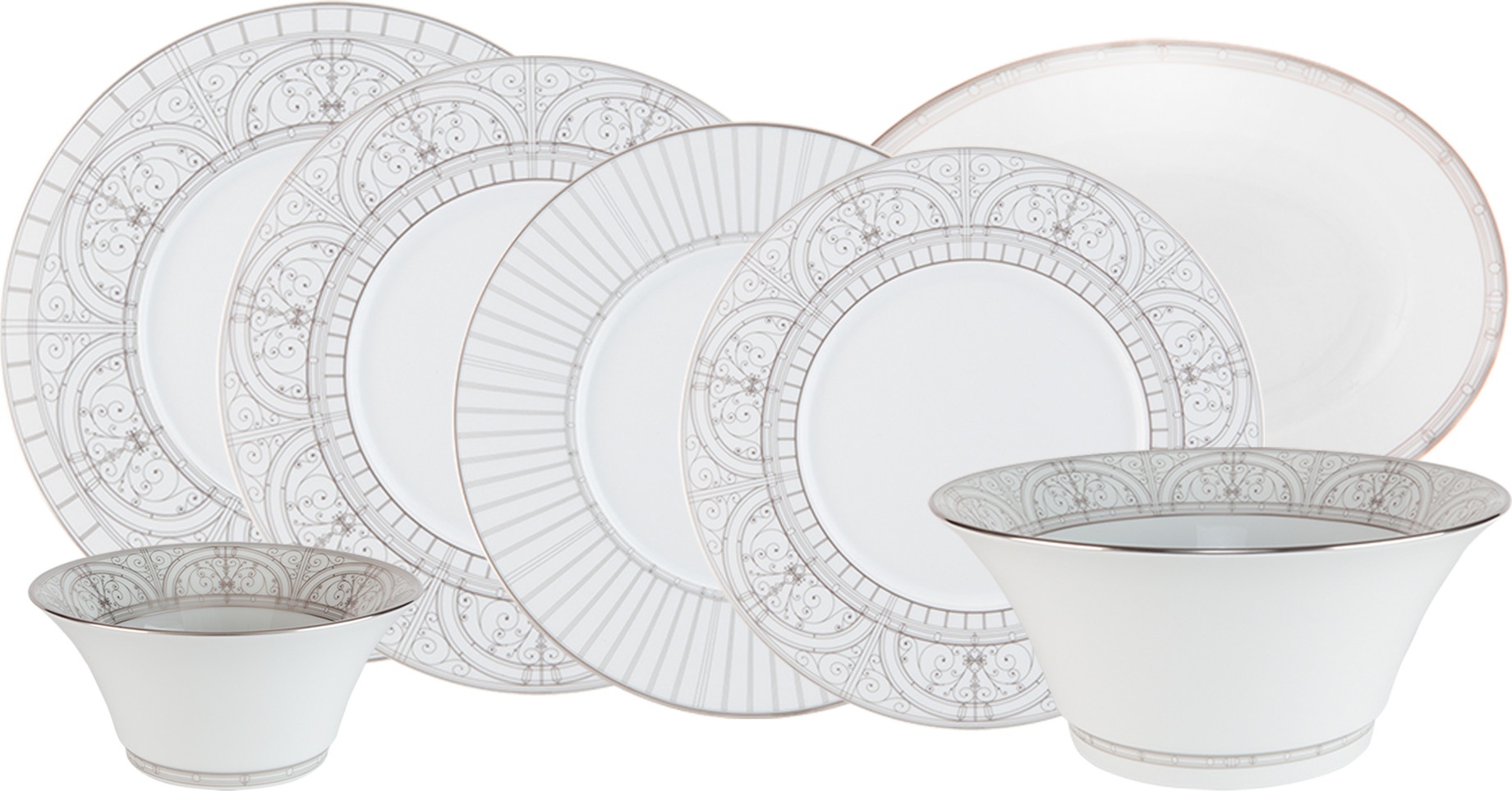 10668573 Haviland Сервиз столовый Haviland Бель Эпок на 6 персон 27 предметов, фарфор Фарфор, Керамика 