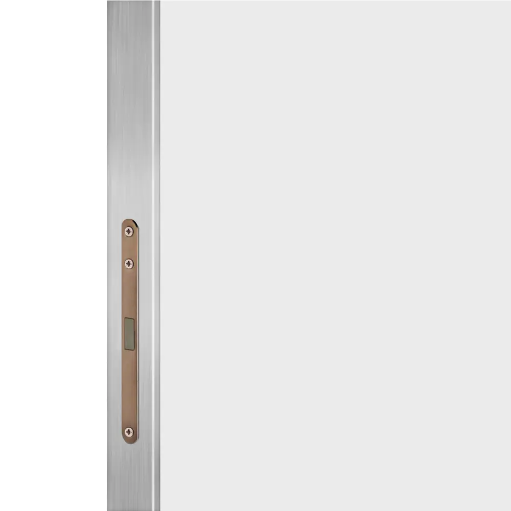 Дверь межкомнатная глухая Invisible 60x220 см цвет белый с замком алюминиевая кромка правая 89433712 STLM-2033390 VELLDORIS  - Вид №4