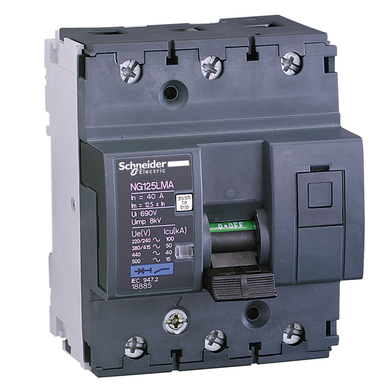 18881 Автоматический выключатель Acti9 3P 10А 15кА Schneider Electric Acti 9 
