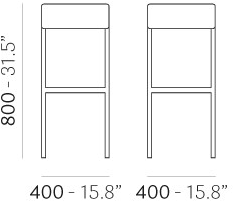 Pedrali Стул с обивкой Cube 1451 - Вид №6