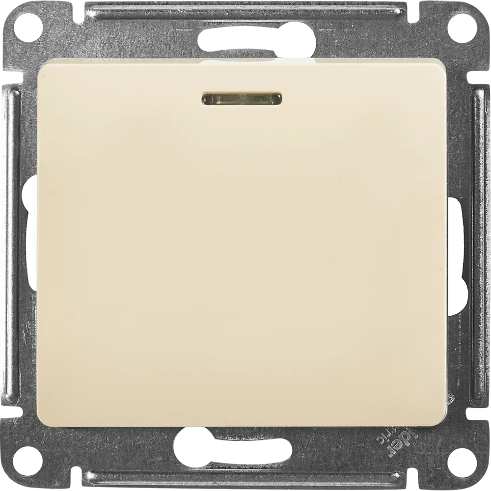 Schneider Electric Glossa - выключатель трехпозиционный бежевый для точечного освещения 86710471 STLM-0070841 - Вид №1