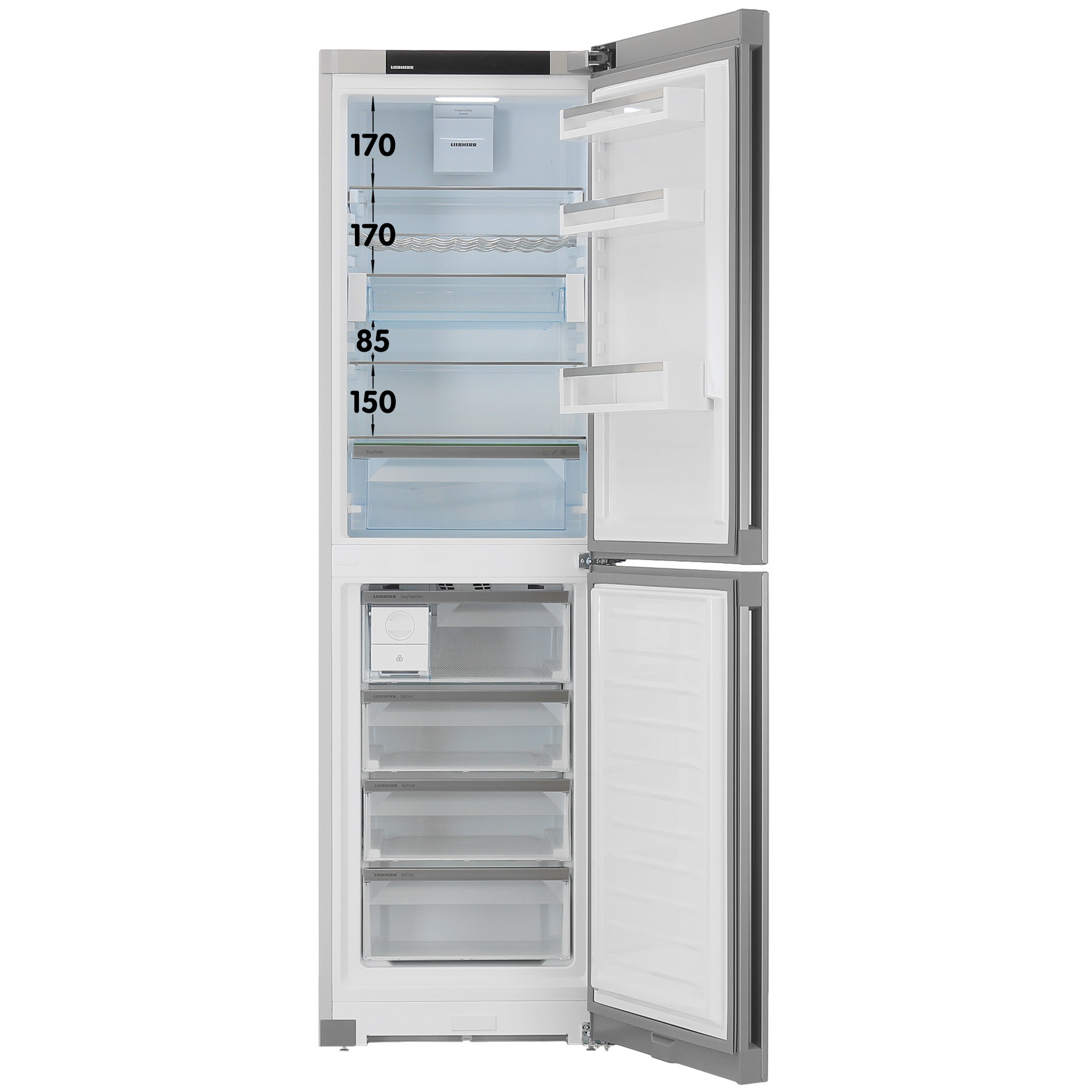 5457364 Холодильник с морозильником   Liebherr CNsfc 573i серебристый STDN-0149401 - Вид №1