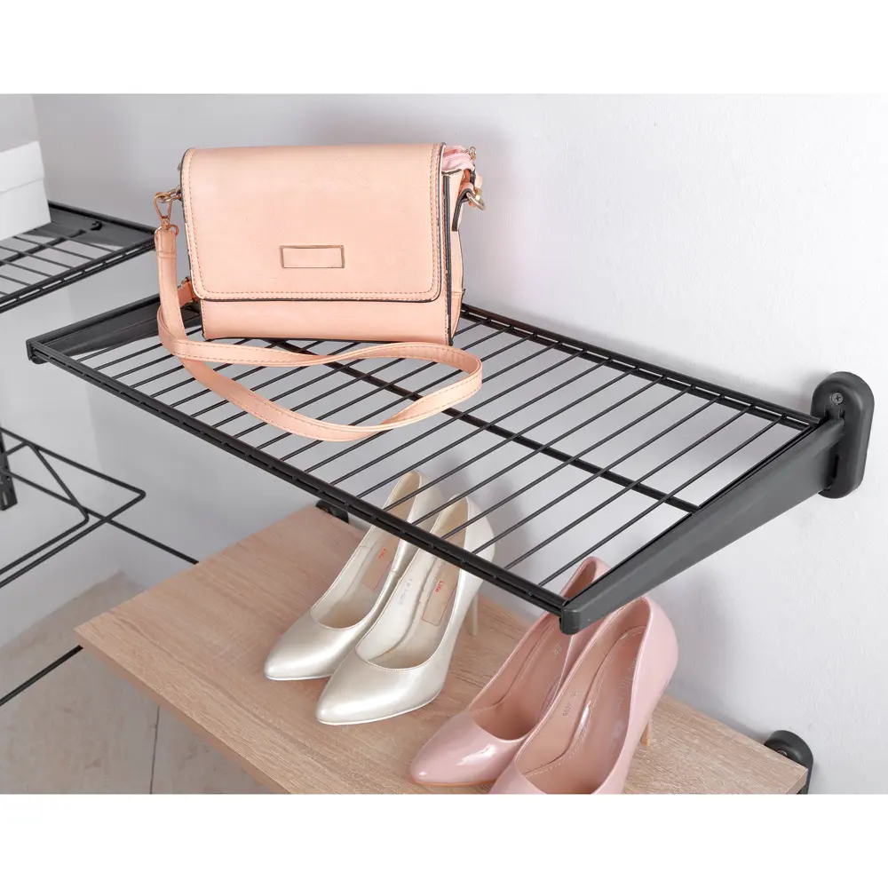 Полка проволочная НСХ для гардеробной системы 55.3x28.5 см черная 83385529 STLM-0040681 - Вид №10