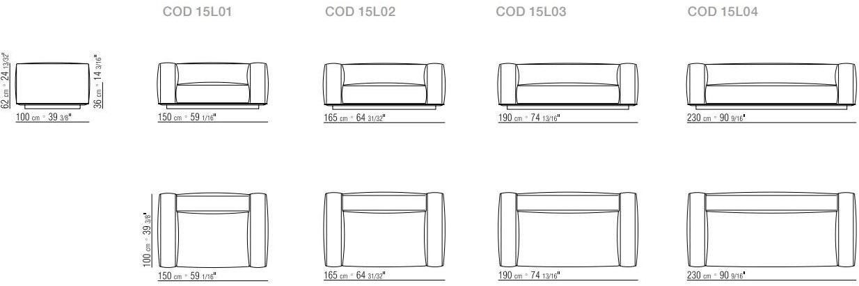 Flexform Модульный тканевый диван с шезлонгом Grandemare sun-id-1429926 - Вид №4