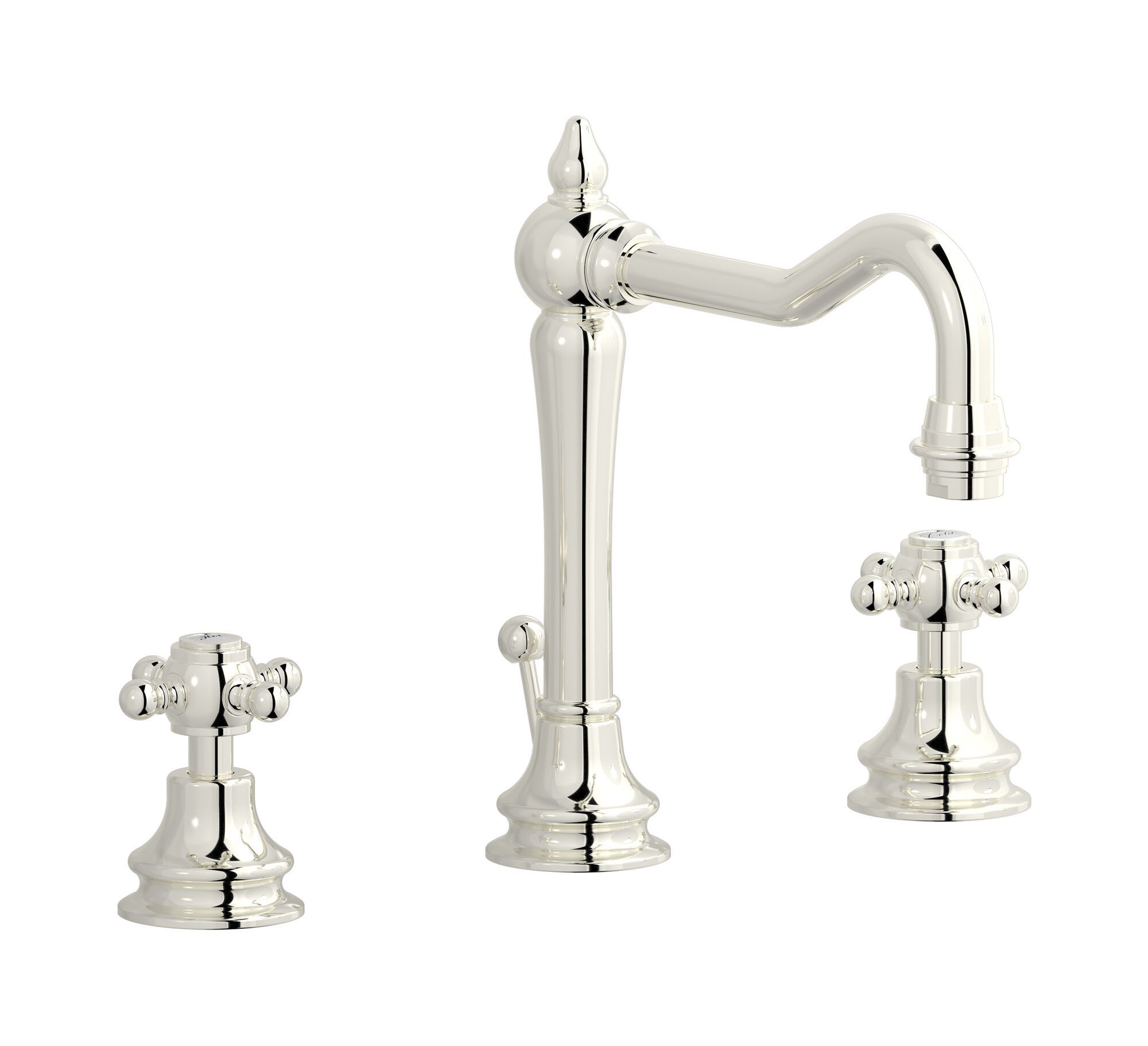 Смеситель для раковины с 3 отверстиями для пола с автоматическим сливом IB Hermes + Hermes Elle ARCH-00006562 - Вид №2