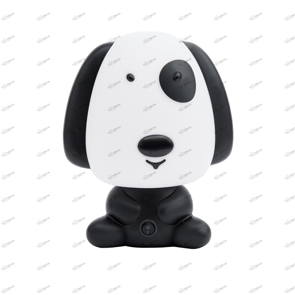 Ночник детский "Большой щенок" LITTLE LOVELY COMPANY  281712 Белый;черный Santreyd 