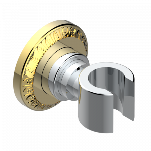 U94-53F Кронштейн стационарный встраиваемый в стену Thg-paris Malmaison cristal Хром/золото