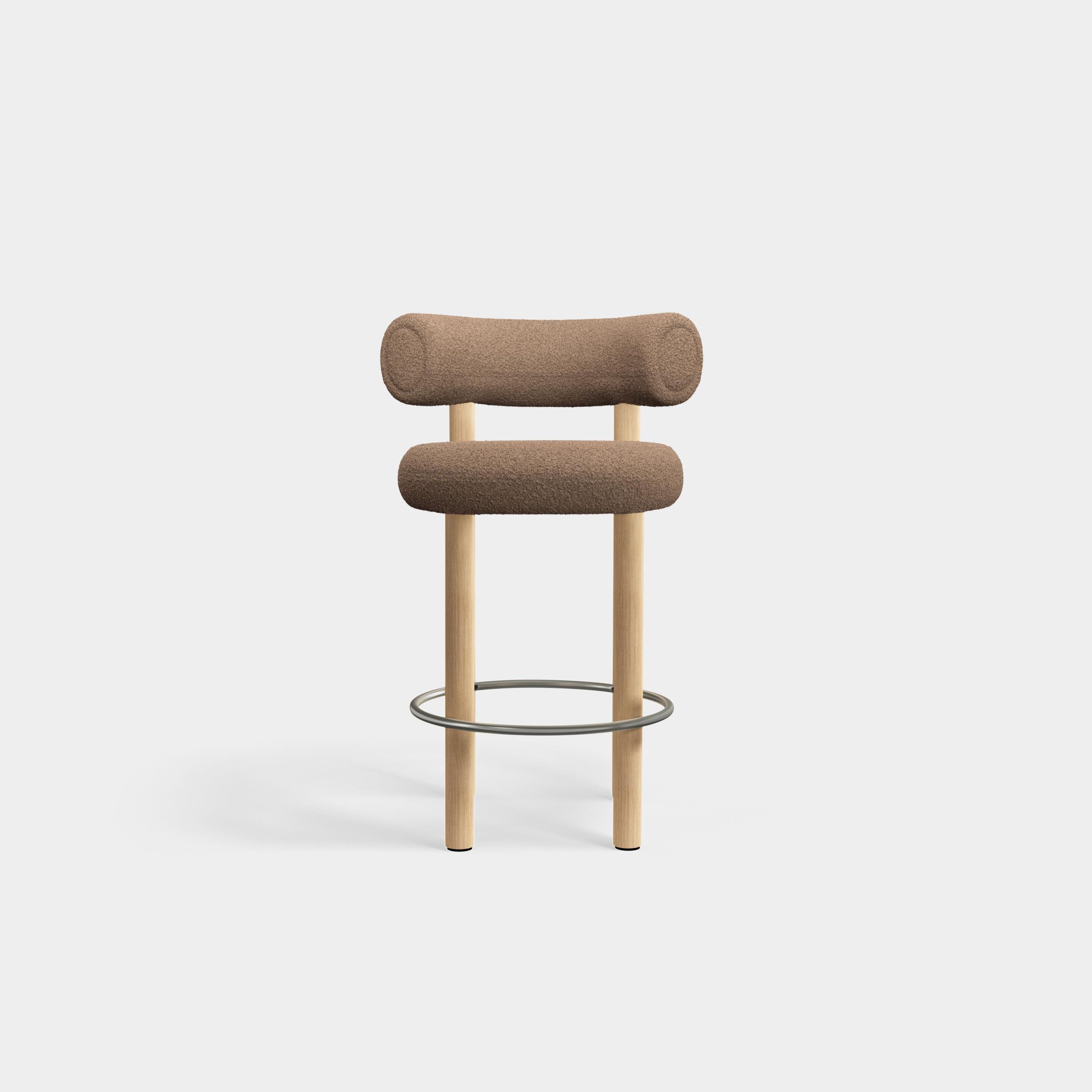 Высокий деревянный стул с тканевой подкладкой Tom Dixon Fat ARCH-00130395 - Вид №9