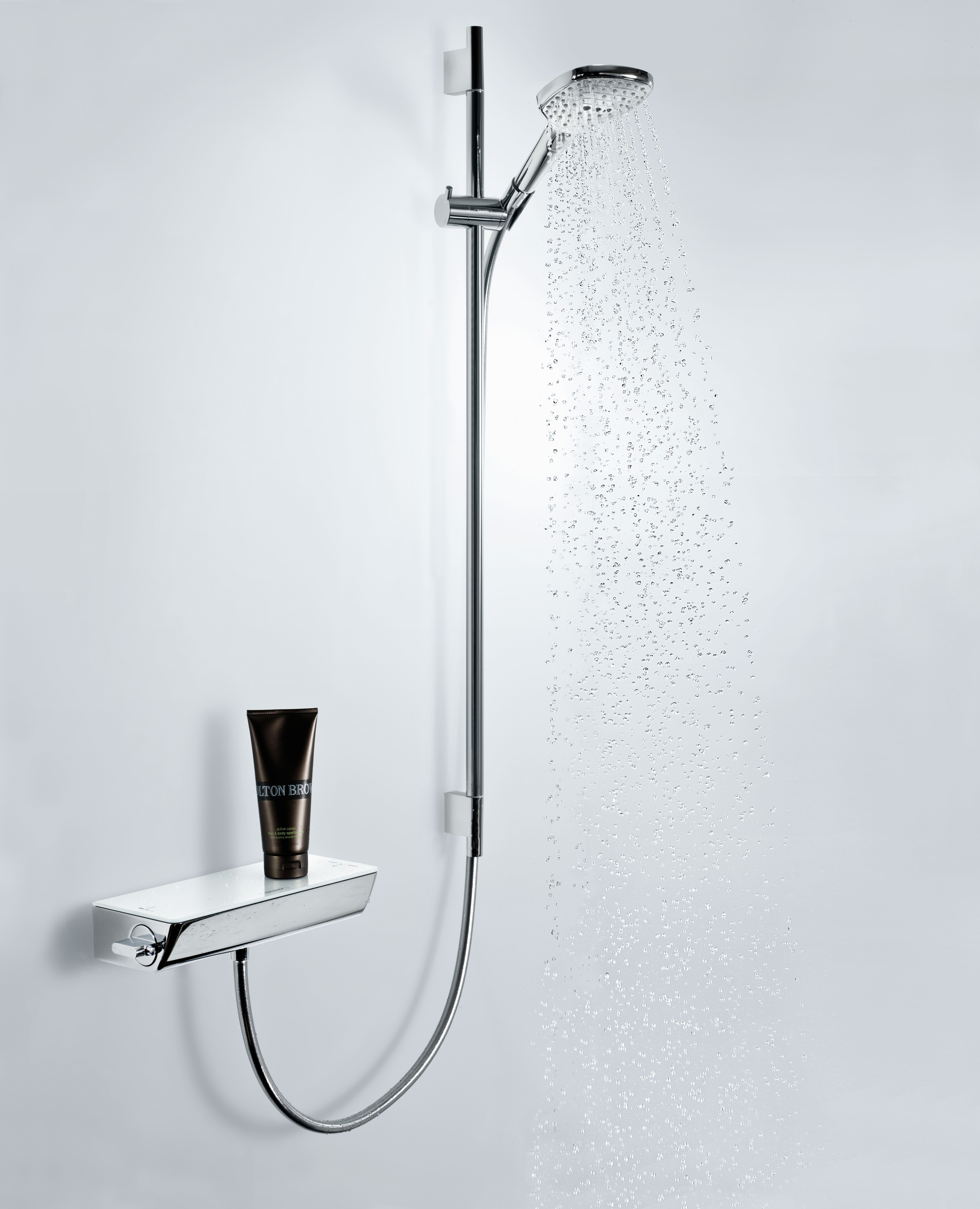 26623000 Raindance Select E Душевой набор 120 3jet EcoSmart 9 л / мин со штангой 90 см и мыльницей Hansgrohe  - Вид №1