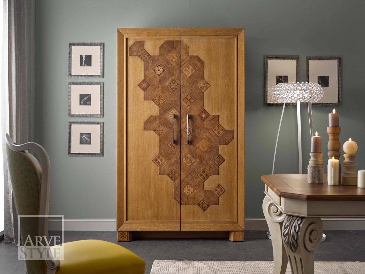 Деревянный барный шкаф со встроенным освещением Arvestyle паркет ARCH-00082377