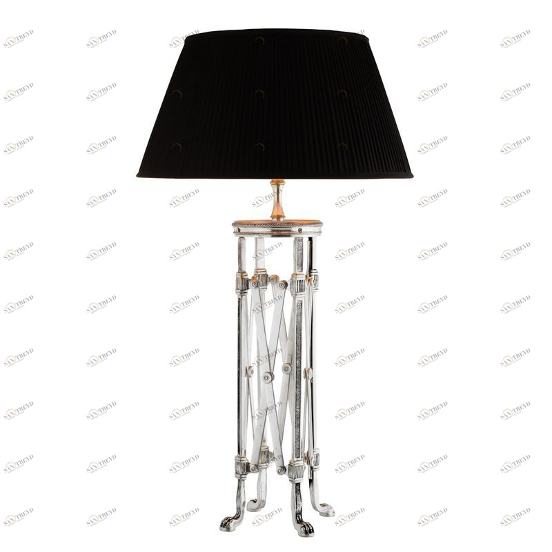 Настольная лампа Regency от Eichholtz хром 110001 EICHHOLTZ ИНТЕРЬЕРНЫЕ 061700 Хром;черный 