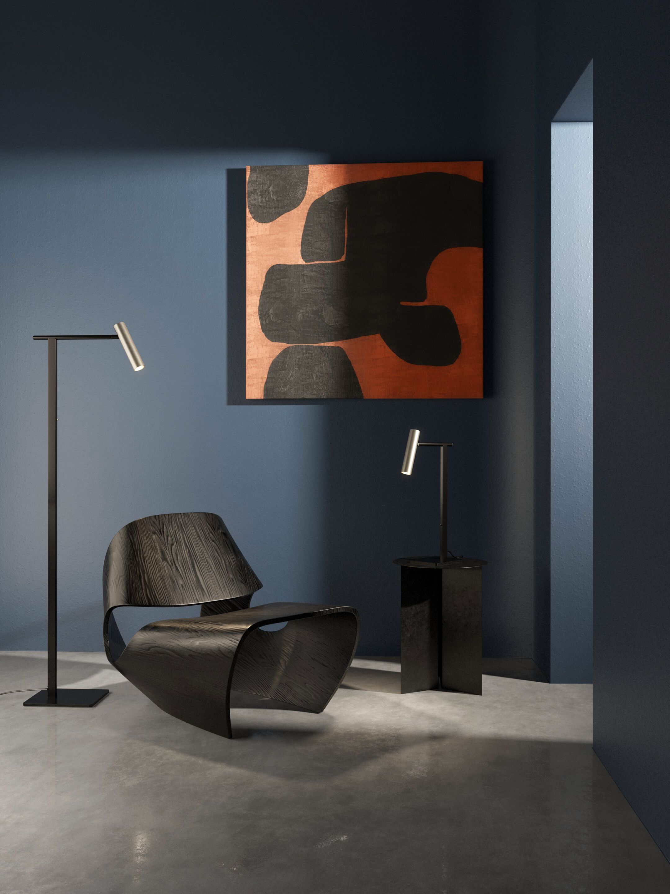 Стальная регулируемая светодиодная напольная лампа Astro Lighting Leda ARCH-00013006