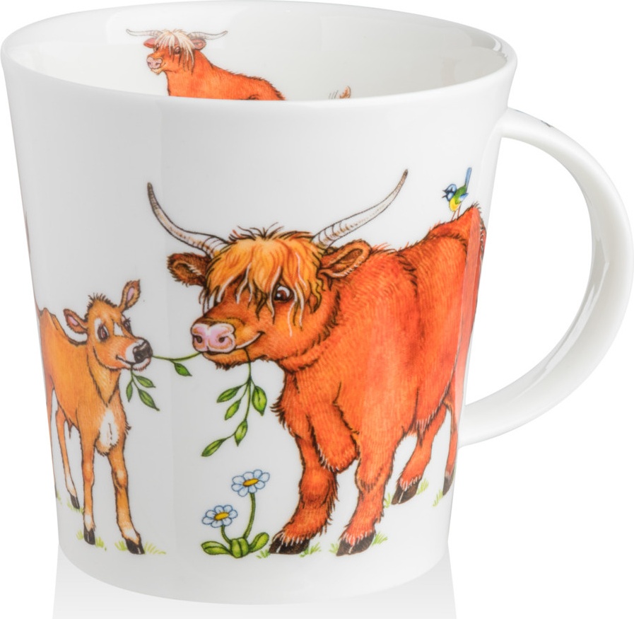 10658478 Dunoon Кружка Dunoon "Веселая семейка" 480мл Фарфор костяной 