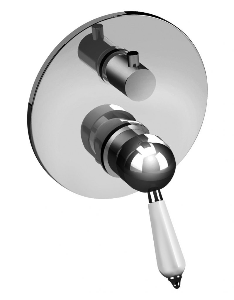 10519/3 Встроенный смеситель с механическим переключателем на 3 направления. Bongio Turandot