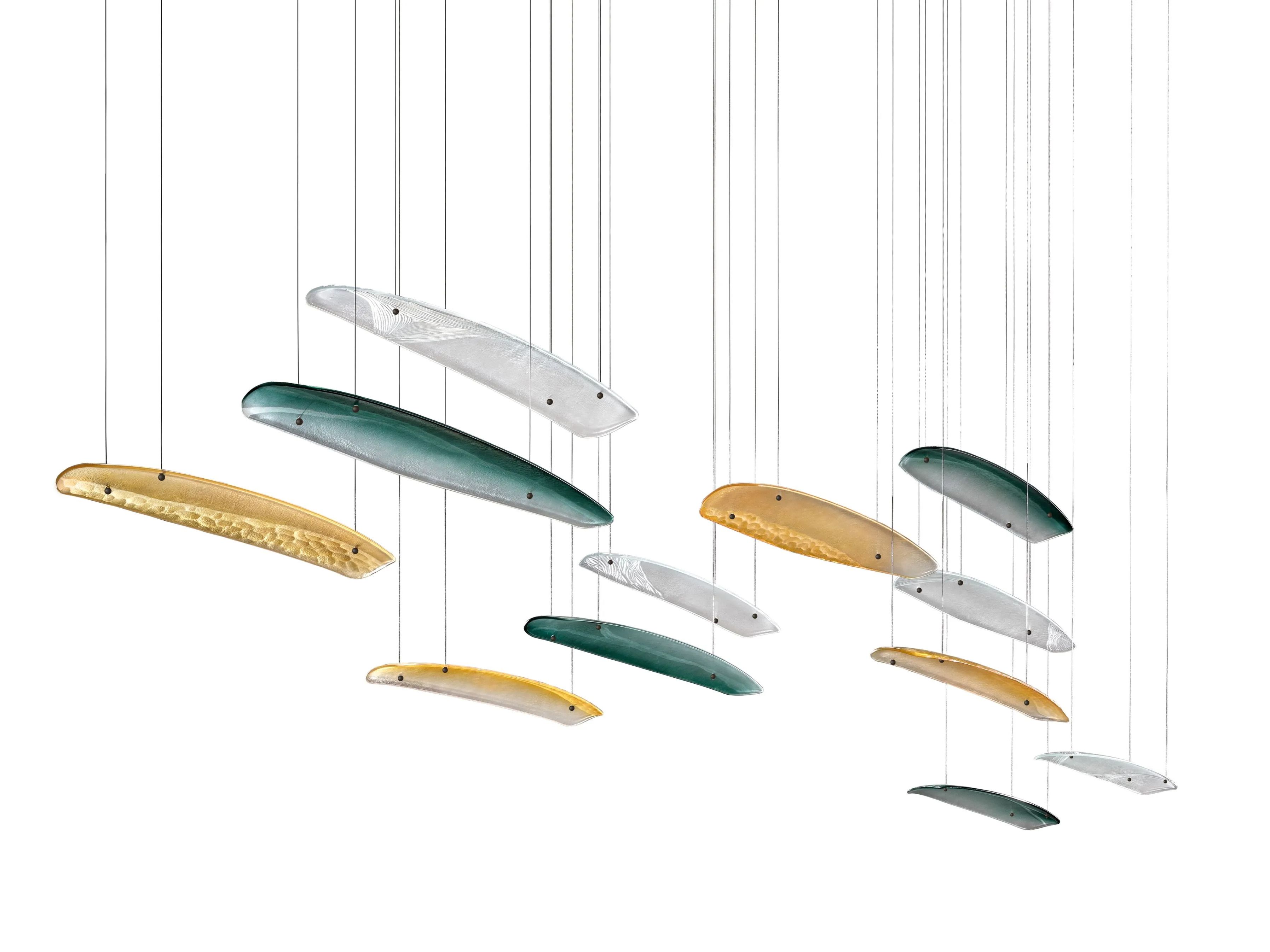 Стеклянный светодиодный подвесной светильник ARTE VENEZIANA итальянские пейзажи ARCH-00153314