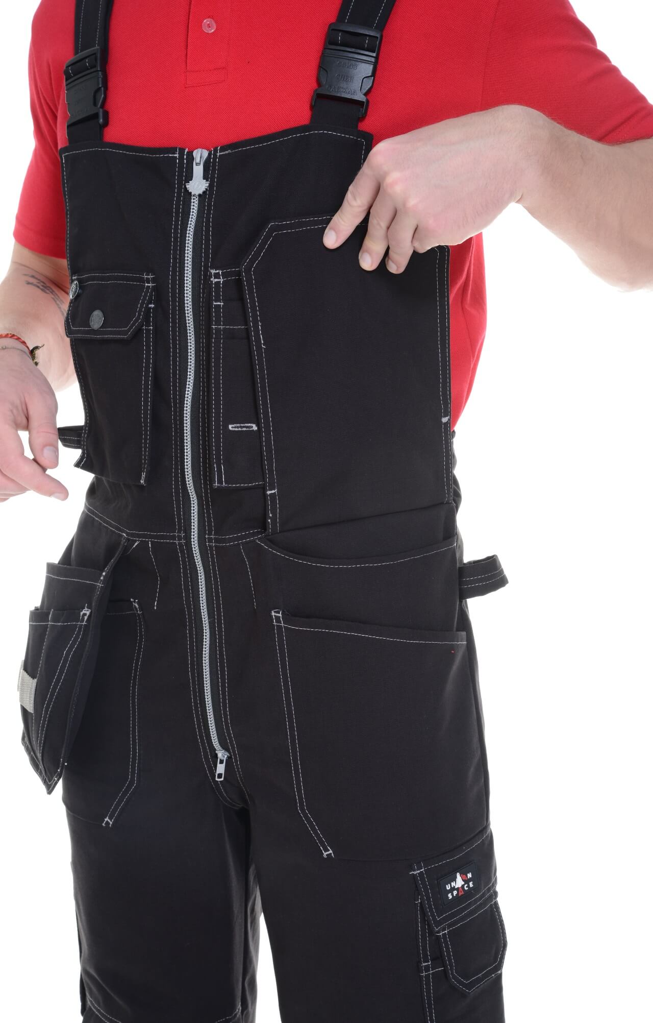 62311 Полукомбинезон  черный Union Space  Летняя спецодежда  размер 56-58/170-176  - Вид №7