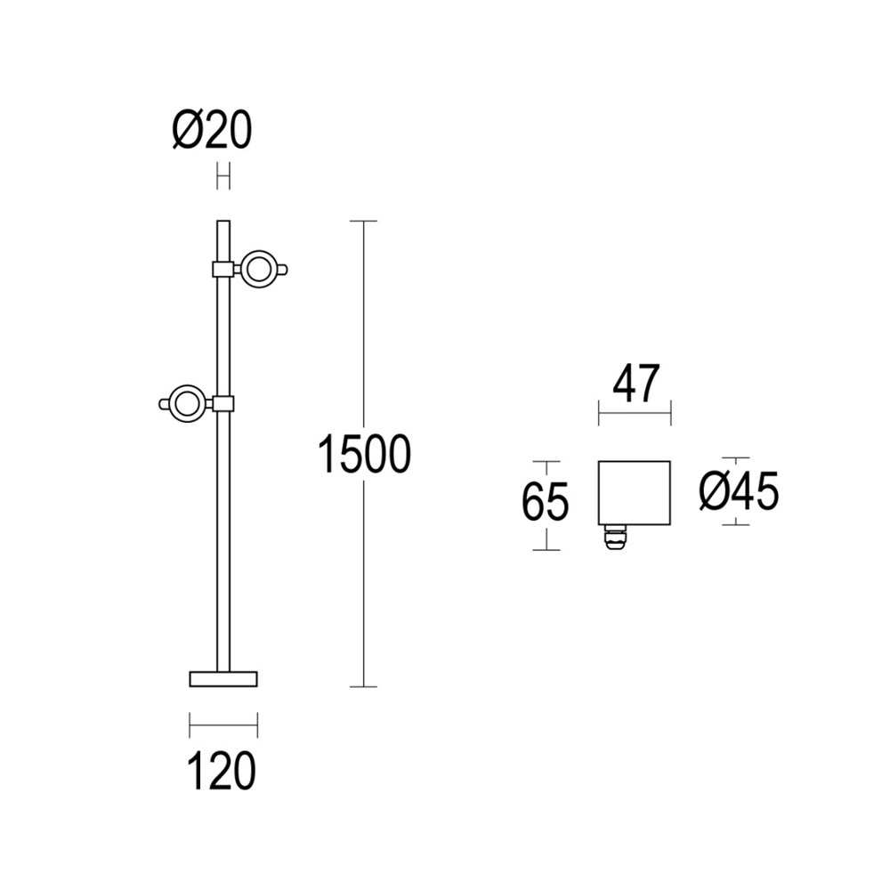 MaxiSegno P 2L 1500 Ghidini Segno P .05 Темно-Cерый (Матовый)  - Вид №1