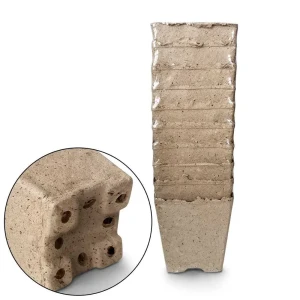 Набор торфяных горшков ГАЗОНCITY для рассады 95×95×100 мм, 10 шт 89411036