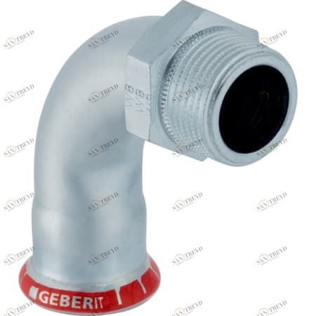GEBERIT 20508 Переходной отвод Geberit Mapress из углеродистой стали 90°, с наружной резьбой 