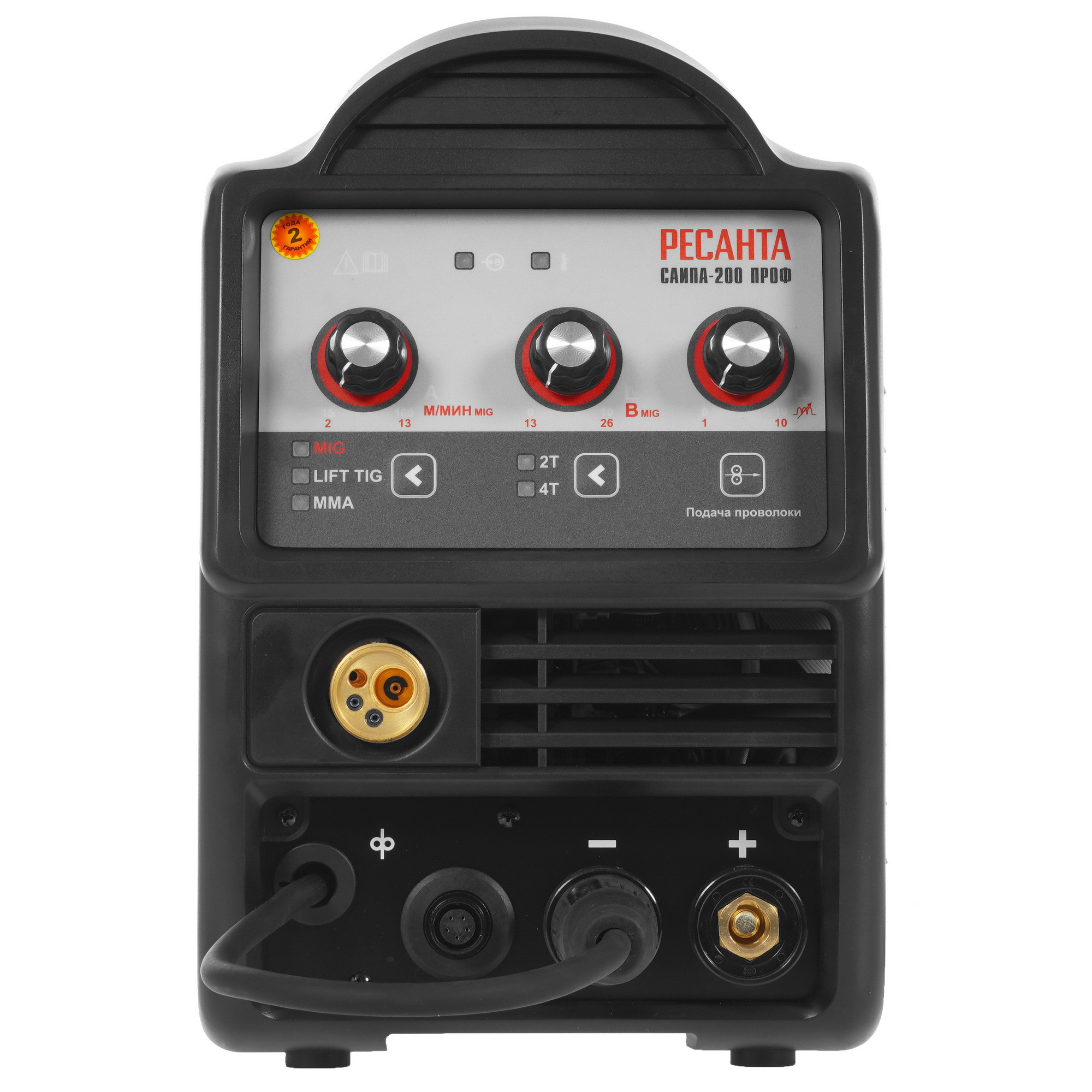 Сварочный аппарат Ресанта САИПА-200 ПРОФ (MIG/MAG) 5356855 STDN-0009916 - Вид №1