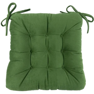 Подушка для стула Linen Way Грид 40x6x36 см полиэстер зеленый 82745309 STLM-2191308