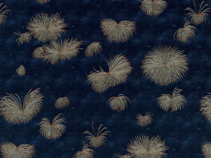 Жаккардовая ткань с цветочным рисунком