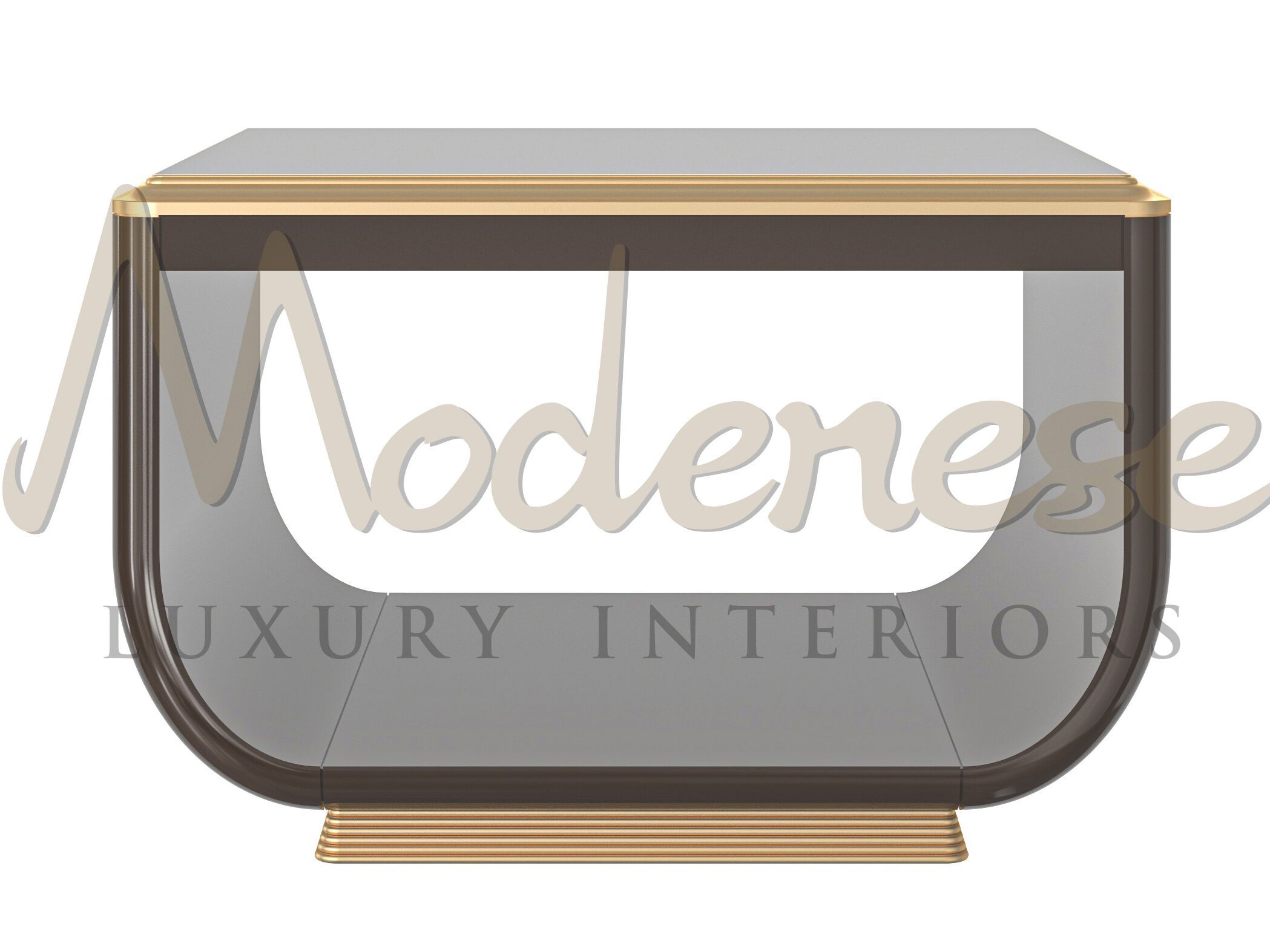 Черный квадратный журнальный столик Modenese Luxury Interiors ORNATE LUXE ARCH-00104074