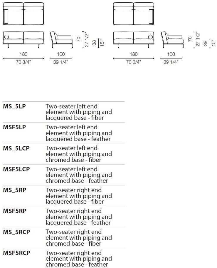 Cappellini Модульный диван со съемным чехлом Cap martin sunset sun-id-1481294 - Вид №17
