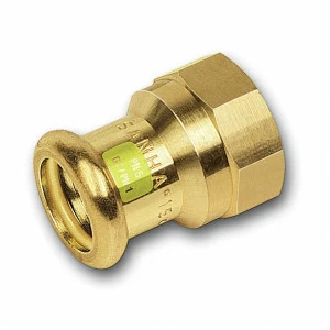 111270221 SANHA 11270G пресс-фитинг газ, бронза, муфта переходная ВПр-ВР 22x1 мм
