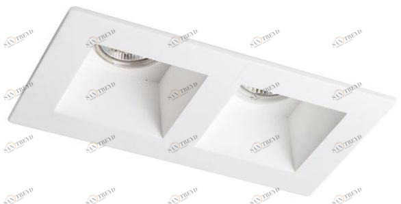 Terzo Light Встраиваемый квадратный точечный светильник из гипса Ceramic V4081400