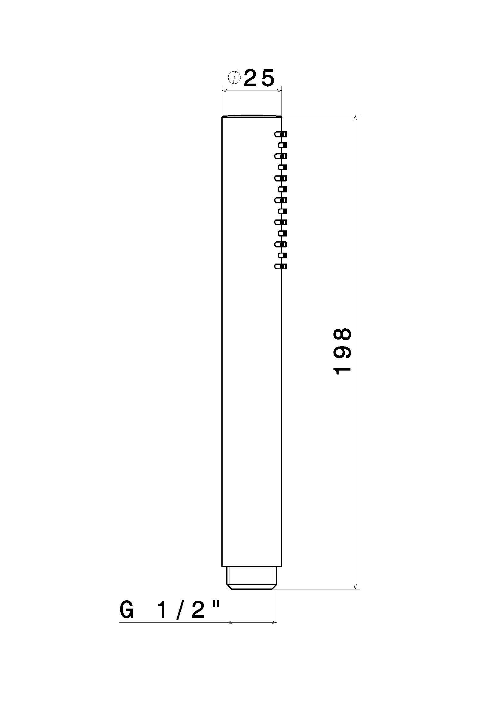 Фиксированный литой стальной ручной душ Newform X-STEEL 316 ARCH-00142741 - Вид №2