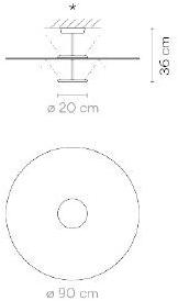 Vibia Металлический светодиодный потолочный светильник Flat 5926 - Вид №4