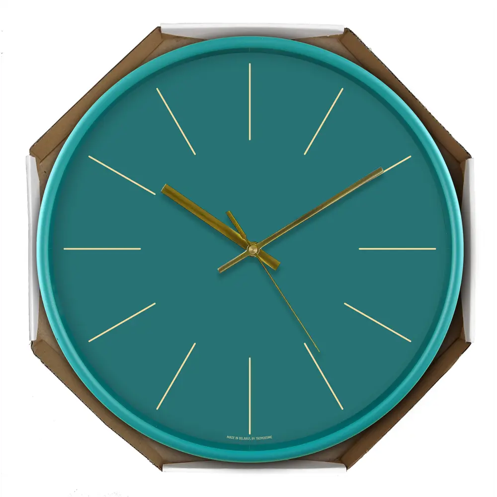 Часы настенные Troykatime Гламур круглые пластик цвет синий бесшумные ø31 см ДИЗАЙНЕРСКИЙ STLM-2147938 - Вид №3