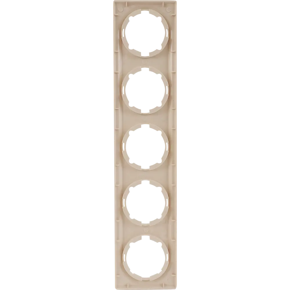 Рамка OneKeyElectro Florence на 5 постов в бежевом цвете 82127003 STLM-0019888 - Вид №2