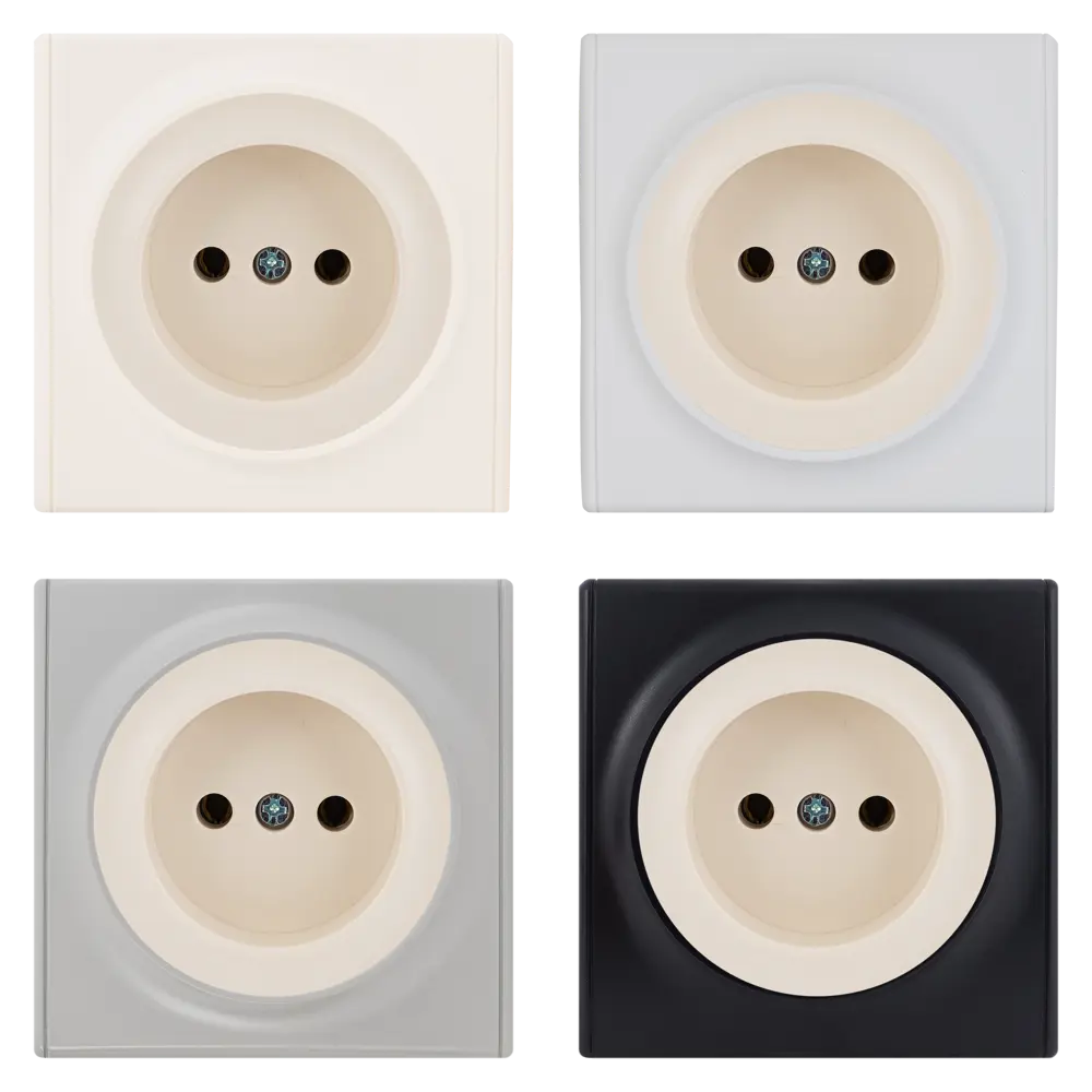 Розетка встраиваемая Onekey Florence без заземления, цвет бежевый ONEKEYELECTRO STLM-2095427 - Вид №1