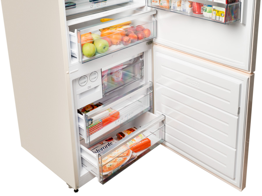 9920936 Холодильник с морозильником   Schaub Lorenz SLU S620E3E бежевый STDN-0018203 - Вид №6