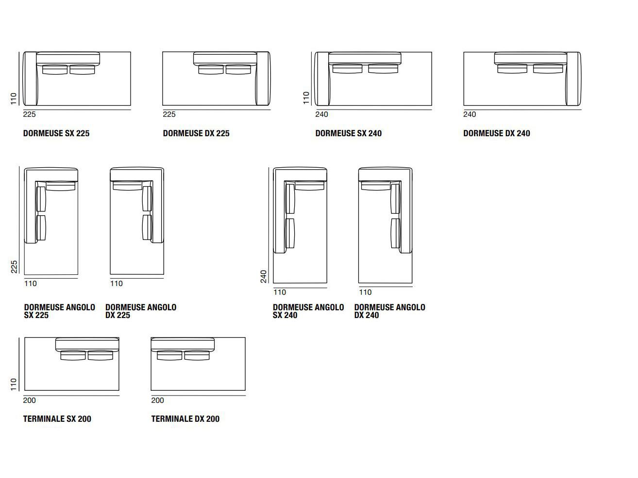Модульный тканевый диван Verzelloni MARTIN ARCH-00047107 - Вид №27