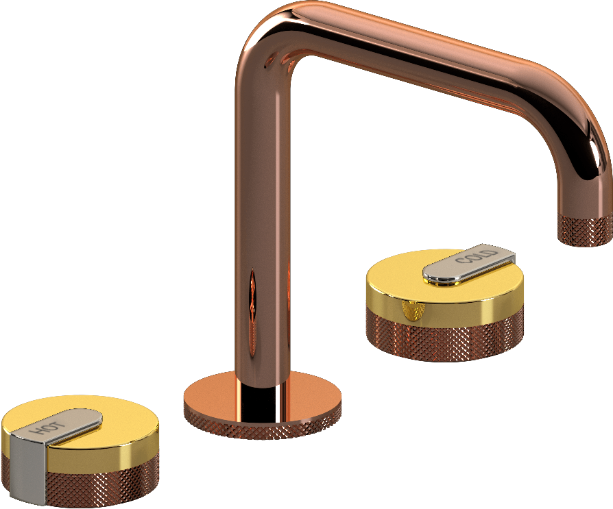 E-11511-R1AU-L1PN-RG Смеситель для умывальника на 3 отвертия GRAFF MOD+