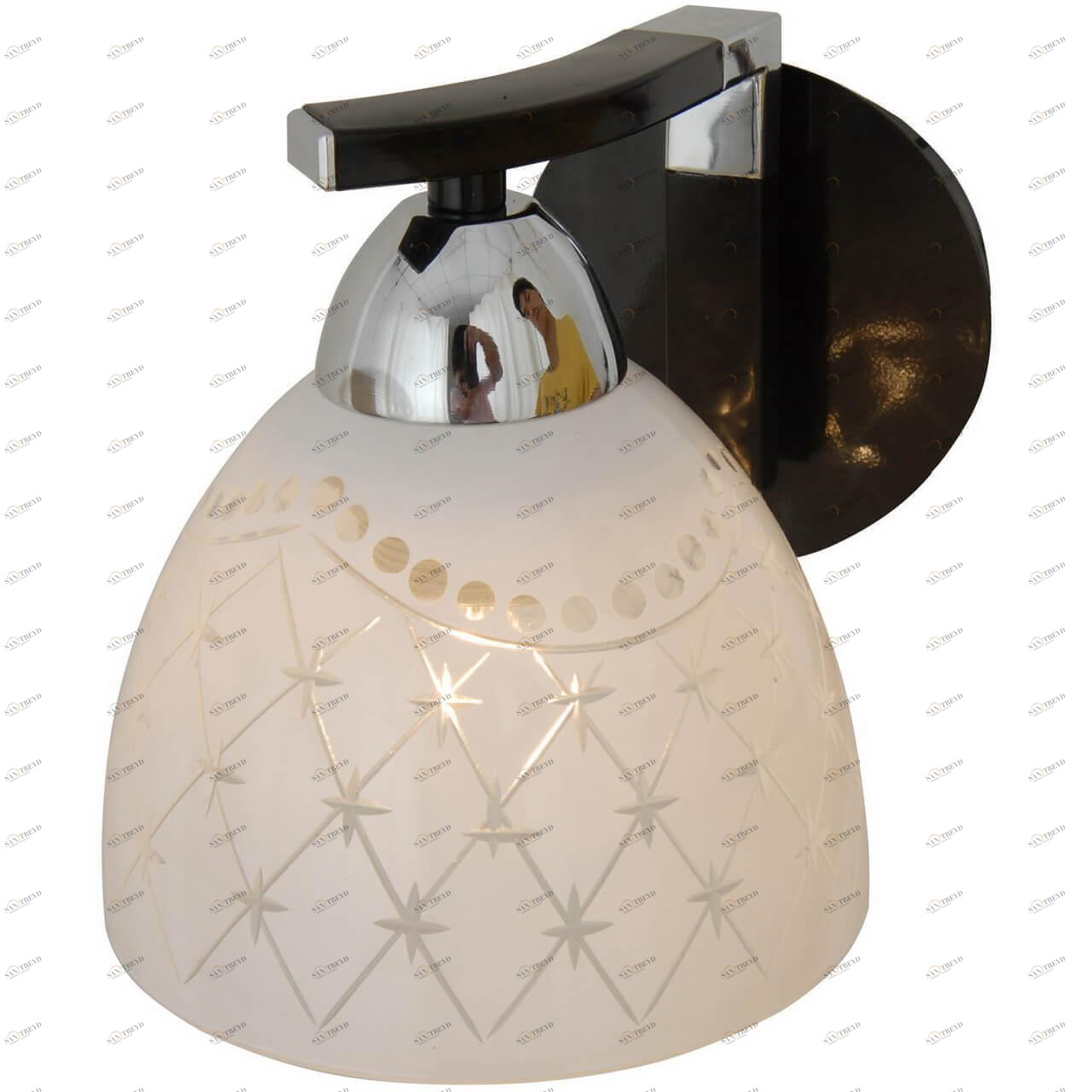 Бра со стеклянным плафоном белое "Кристи" CL152311 CITILUX КРИСТИ ХРОМ 00-3927662 Белый 