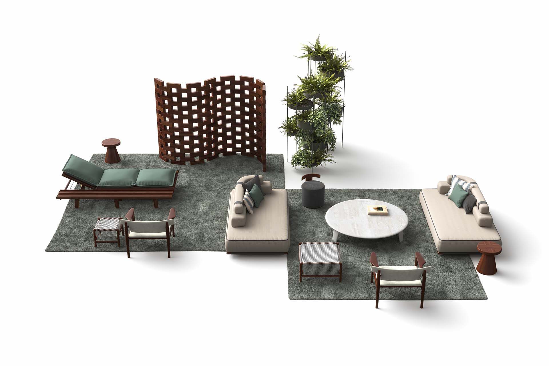 Ткань сад Dormeuse Exteta Panarea ARCH-00083656 - Вид №3