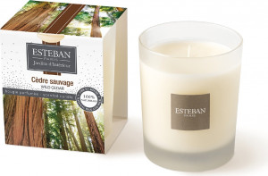 10635974 Esteban Аромасвеча 170г "Дикий кедр" Стекло