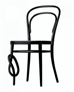 Thonet Стул Bentwood на ножке с узлом 214