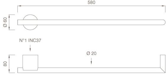 Ceadesign Модульный электрический полотенцесушитель из нержавеющей стали Equilibrio Eqb 01 - Вид №2