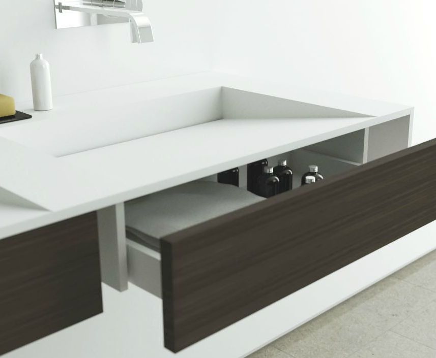 47027 Подвесная раковина настенная овальная MOMA Design Woodtower белая - Вид №2