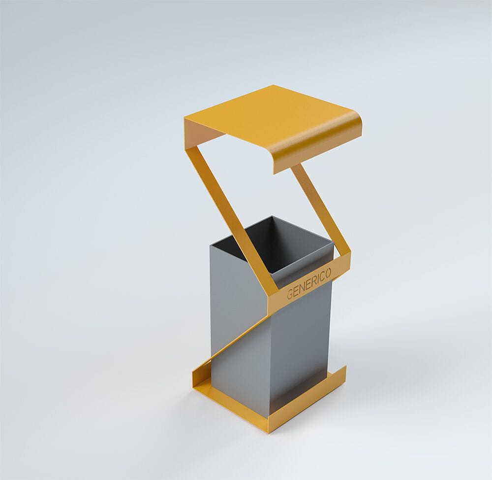 Наружная стальная стойка для мусора для утилизации отходов CITYSì ROMBO ARCH-00036942 - Вид №1