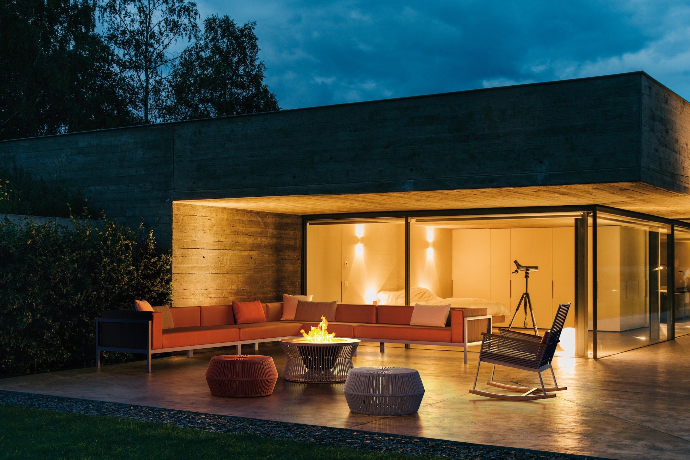 Круглый садовый пуфик Kettal ZigZag ARCH-00086705 - Вид №7