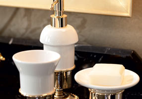 Gentry Home Настенный керамический подстаканник Sun Темный никель GH102587 - Вид №1